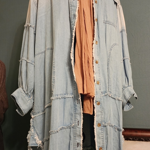 Ladies Soft Jean Duster OS - Picture 5 of 10